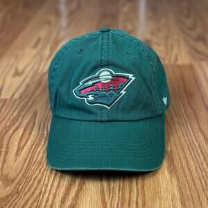 47 Brand NHL Hockey Minnesota Wild classis '47 franchise Green Fitted Dad Hat